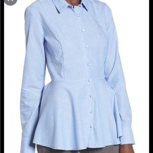 Peplum dress shirt